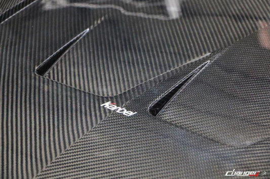 Volkswagen Golf R / GTI / Golf MK8 2022-ON with Aftermarket Parts - Hood Pre-preg Carbon Fiber from Karbel Carbon