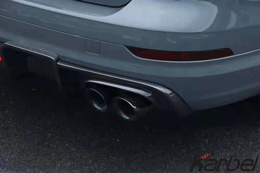 Audi A4 allroad B9 2017 2018 2019 with Aftermarket Parts - Rear Diffuser Pre-preg Carbon Fiber from Karbel Carbon
