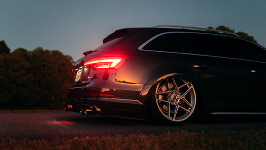 Audi A4 allroad B9 2017 2018 2019 with Aftermarket Parts - Rear Diffuser Pre-preg Carbon Fiber from Karbel Carbon