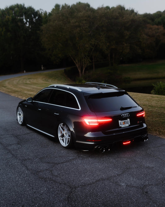 Audi A4 allroad B9 2017 2018 2019 with Aftermarket Parts - Rear Diffuser Pre-preg Carbon Fiber from Karbel Carbon
