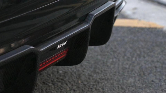 Audi A4 allroad B9 2017 2018 2019 with Aftermarket Parts - Rear Diffuser Pre-preg Carbon Fiber from Karbel Carbon