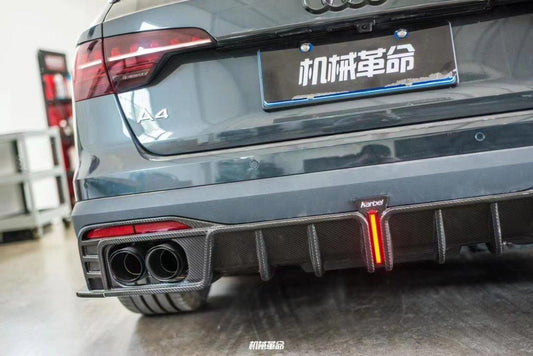 Audi A4 allroad B9.5 2020-ON with Aftermarket Parts - Rear Diffuser Pre-preg Carbon Fiber from Karbel Carbon