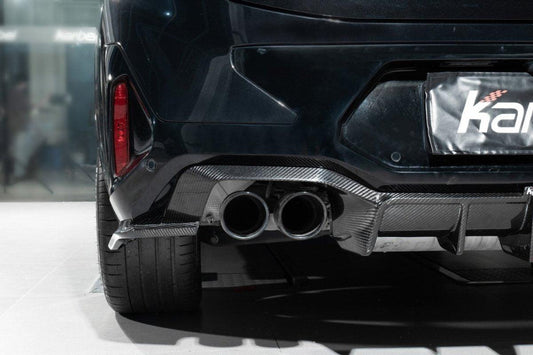 BMW X4M X4MC F98 LCI 2022-ON with Aftermarket Parts - Rear Diffuser & Canards Pre-preg Carbon Fiber from Karbel Carbon