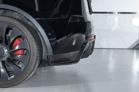 Tesla Model Y 2020-ON with Aftermarket Parts - Rear Diffuser Pre-preg Carbon Fiber from Karbel Carbon