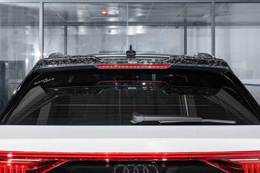Audi RSQ8 SQ8 Q8 2019-ON with Aftermarket Parts - Rear Trunk Spoiler Pre-preg Carbon Fiber from Karbel Carbon