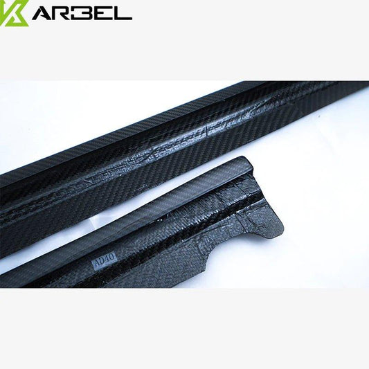 Audi A4 allroad B9 2017-2019 with Aftermarket Parts - Side Skirts Pre-preg Carbon Fiber from Karbel Carbon