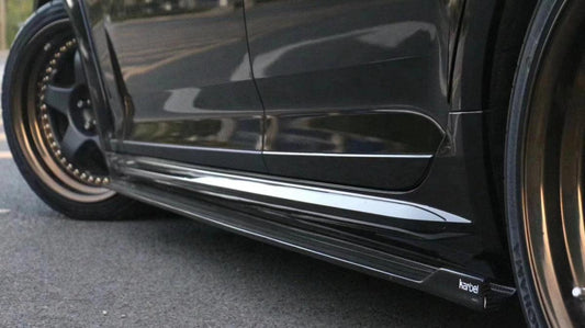Audi A4 allroad B9 2017-2019 with Aftermarket Parts - Side Skirts Pre-preg Carbon Fiber from Karbel Carbon