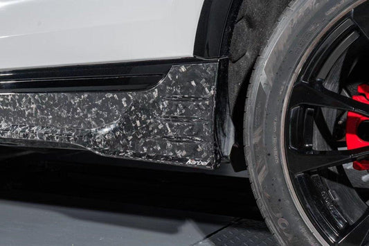 Audi SQ8 Q8 2019-ON with Aftermarket Parts - Side Skirts Pre-preg Carbon Fiber from Karbel Carbon