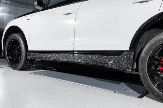 Audi SQ8 Q8 2019-ON with Aftermarket Parts - Side Skirts Pre-preg Carbon Fiber from Karbel Carbon