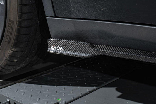 Tesla Model Y 2020-ON with Aftermarket Parts - Side Skirts Pre-preg Carbon Fiber from Karbel Carbon