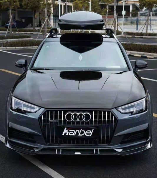 Audi A4 allroad B9 2017-2019 with Aftermarket Parts - Upper Valences Pre-preg Carbon Fiber from Karbel Carbon