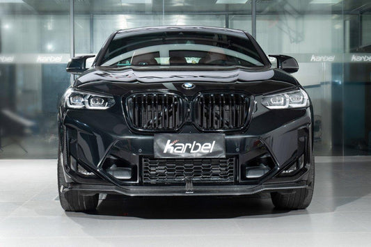 BMW X3M X3MC F97 LCI 2022-ON & X4M X4MC F98 LCI 2022-ON with Aftermarket Parts - Upper Valences Pre-preg Carbon Fiber from Karbel Carbon