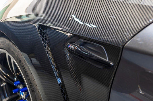 BMW M2 / M2C F87 2016 2017 2018 2019 2020 2021 with Aftermarket Parts - Front Fenders Pre-preg Carbon Fiber from Karbel Carbon