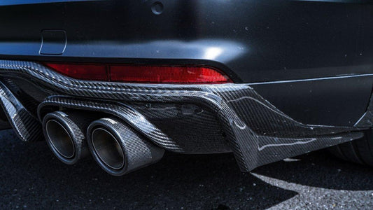 Audi A6 Allroad C8 2020-ON with Aftermarket Parts - V1 Rear Diffuser Pre-preg Carbon Fiber from Karbel Carbon