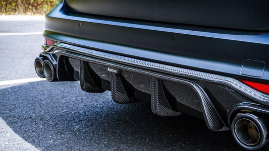 Audi A6 Allroad C8 2020-ON with Aftermarket Parts - V1 Rear Diffuser Pre-preg Carbon Fiber from Karbel Carbon