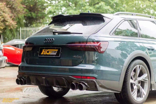Audi A6 Allroad C8 2020-ON with Aftermarket Parts - V1 Style Rear Roof Spoiler Pre-preg Carbon Fiber from Karbel Carbon