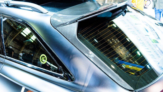 Audi A6 Allroad C8 2020-ON with Aftermarket Parts - V1 Style Rear Roof Spoiler Pre-preg Carbon Fiber from Karbel Carbon