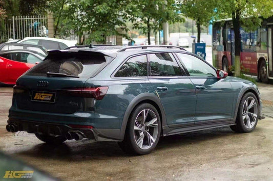 Audi A6 Allroad C8 2020-ON with Aftermarket Parts - V1 Style Rear Roof Spoiler Pre-preg Carbon Fiber from Karbel Carbon