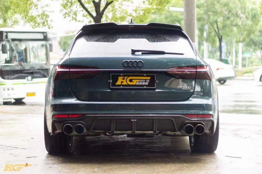 Audi A6 Allroad C8 2020-ON with Aftermarket Parts - V1 Style Rear Roof Spoiler Pre-preg Carbon Fiber from Karbel Carbon