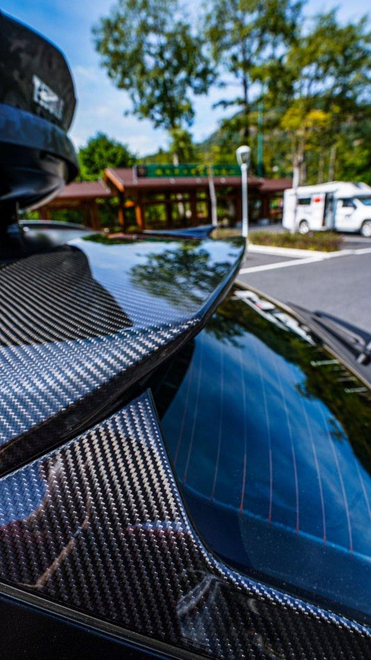 Audi A6 Allroad C8 2020-ON with Aftermarket Parts - V1 Style Rear Roof Spoiler Pre-preg Carbon Fiber from Karbel Carbon