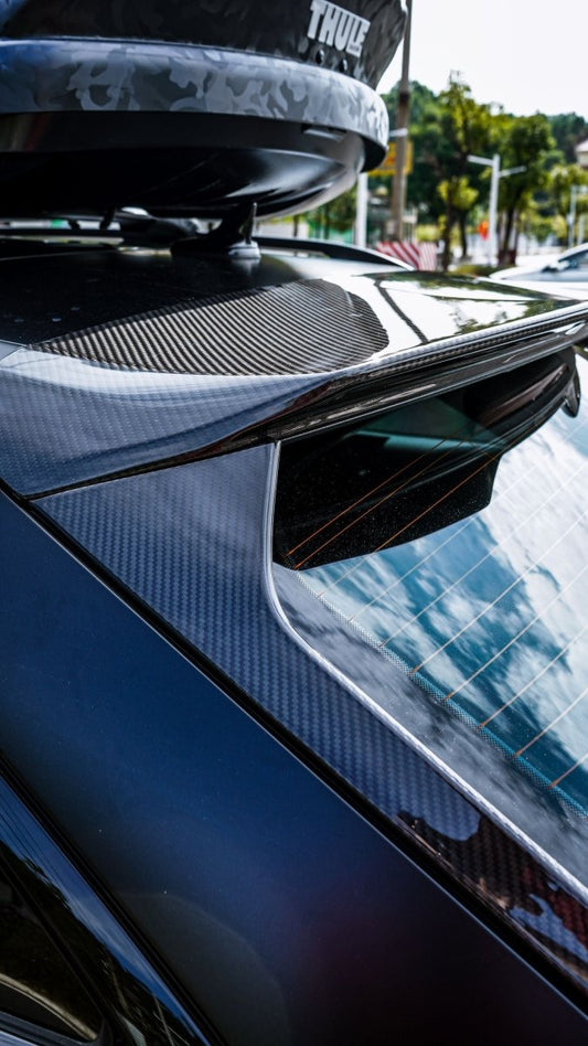 Audi A6 Allroad C8 2020-ON with Aftermarket Parts - V1 Style Rear Roof Spoiler Pre-preg Carbon Fiber from Karbel Carbon