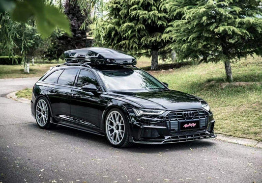 Audi A6 Allroad C8 2020-ON with Aftermarket Parts - V2 Style Front Lip Pre-preg Carbon Fiber from Karbel Carbon