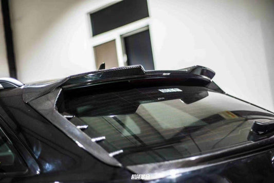 Audi A6 Allroad C8 2020-ON with Aftermarket Parts - V2 Style Rear Roof Spoiler Pre-preg Carbon Fiber from Karbel Carbon