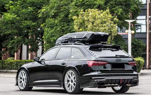Audi A6 Allroad C8 2020-ON with Aftermarket Parts - V2 Style Rear Roof Spoiler Pre-preg Carbon Fiber from Karbel Carbon