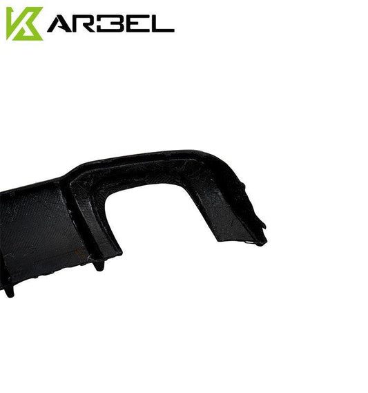 Audi S3 A3 S-line (with s-line bumper) 8V.5 2017 2018 2019 2020 With Aftermarket Parts - V1 Without LED Light Style Rear Diffuser Pre-preg Carbon Fiber from Karbel Carbon