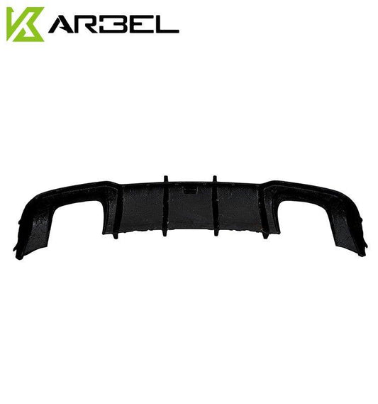 Audi S3 A3 S-line (with s-line bumper) 8V.5 2017 2018 2019 2020 With Aftermarket Parts - V1 Without LED Light Style Rear Diffuser Pre-preg Carbon Fiber from Karbel Carbon