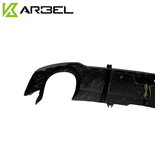 Audi RS5 B9 2018 2019 2020 with Aftermarket Parts - Rear Diffuser Pre-preg Carbon Fiber from Karbel Carbon
