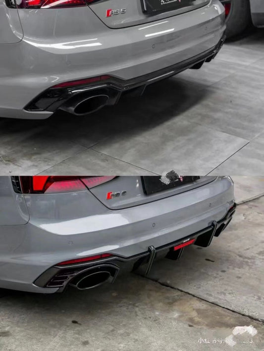 Audi RS5 B9 2018 2019 2020 with Aftermarket Parts - Rear Diffuser Pre-preg Carbon Fiber from Karbel Carbon