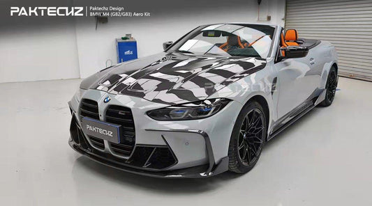 Paktechz Carbon Fiber Front Lip Splitter For BMW M3 G80 M4 G82 G83 2021-ON - Performance SpeedShop