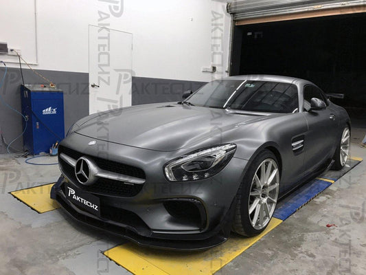 Paktechz Carbon Fiber Front Lip Ver.1 for Mercedes benz AMG GT/GTS C190 2015-2017 - Performance SpeedShop