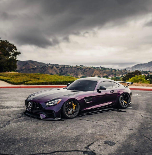 Paktechz Carbon Fiber Front Lip Ver.1 for Mercedes benz AMG GT/GTS/GTC C190 2018-2021 - Performance SpeedShop