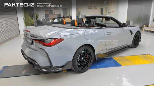Paktechz Carbon Fiber Rear Bumper Canards For BMW M4 G82 G83 2021-ON - Performance SpeedShop