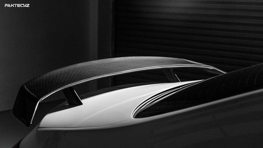 Paktechz Carbon Fiber Rear Spoiler Wing for CLA250 CLA35 CLA45 AMG 2014-ON CLA Class C117 C118 - Performance SpeedShop