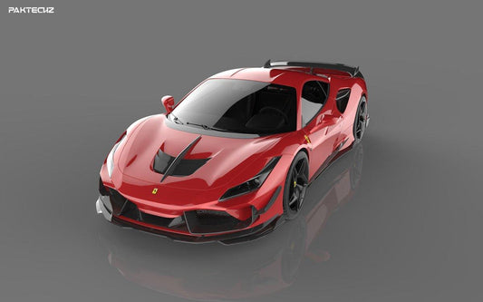 Paktechz Dry Carbon fiber Full Body Kit for Ferrari F8 - Performance SpeedShop