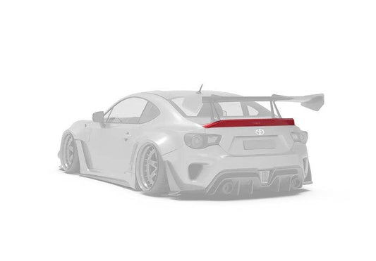 Toyota GT86 86 TRD GT SE Base ZN6 2017 2018 2019 2020 & Scion FR-S FRS ZN6 2013 2014 2015 2016 & BRZ TS Limited Premium ZN6 2013 2014 2015 2016 2017 2018 2019 2020 with Aftermarket Parts - Ducktail Rear Spoiler Carbon Fiber / FRP from Robot Craftsman
