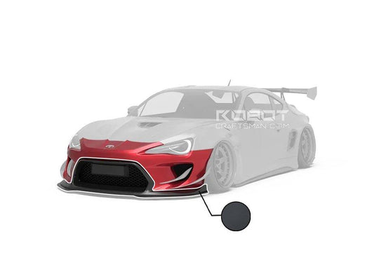 Toyota GT86 86 TRD GT SE Base ZN6 2017 2018 2019 2020 & Scion FR-S FRS ZN6 2013 2014 2015 2016 & BRZ TS Limited Premium ZN6 2013 2014 2015 2016 2017 2018 2019 2020 (compatible with ROBOT widebody kit) with Aftermarket Parts - Replacement Front Lip Only & Front Bumper & Lip Carbon Fiber / FRP from Robot Craftsman