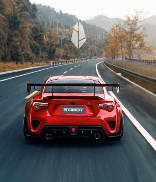Toyota GT86 86 TRD GT SE Base ZN6 2017 2018 2019 2020 & Scion FR-S FRS ZN6 2013 2014 2015 2016 & BRZ TS Limited Premium ZN6 2013 2014 2015 2016 2017 2018 2019 2020 (compatible with ROBOT widebody kit) with Aftermarket Parts - Rear Bumper & Diffuser Carbon Fiber / FRP from Robot Craftsman