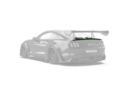 Ford Mustang Ecoboost V6 GT March1 Bullitt S550.1 S550.2 2015 2016 2017 2018 2019 2020 2021 2022 2023 with Aftermarket Parts - "CAVALIER" Ducktail Spoiler & Rear Trunk Lid Cover Carbon Fiber / FRP from Robot Craftsman