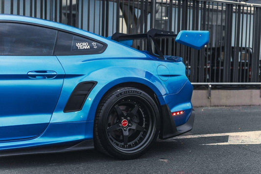 Ford Mustang Ecoboost V6 GT March1 Bullitt S550.1 S550.2 2015 2016 2017 2018 2019 2020 2021 2022 2023 with Aftermarket Parts - CAVALIER Rear GT Wing Carbon Fiber / FRP from Robot Craftsman