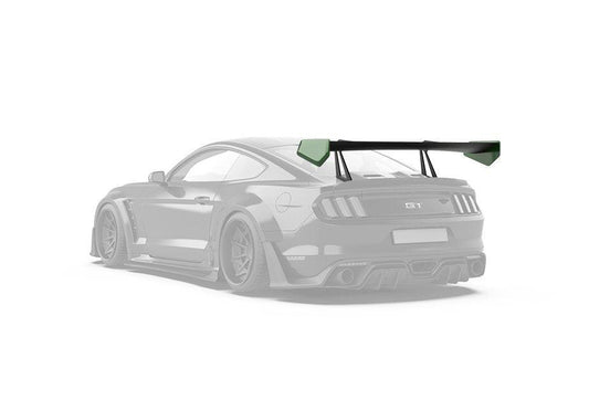 Ford Mustang Ecoboost V6 GT March1 Bullitt S550.1 S550.2 2015 2016 2017 2018 2019 2020 2021 2022 2023 with Aftermarket Parts - CAVALIER Rear GT Wing Carbon Fiber / FRP from Robot Craftsman