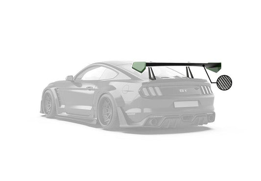 Ford Mustang Ecoboost V6 GT March1 Bullitt S550.1 S550.2 2015 2016 2017 2018 2019 2020 2021 2022 2023 with Aftermarket Parts - CAVALIER Rear GT Wing Carbon Fiber / FRP from Robot Craftsman