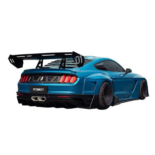 Ford Mustang Ecoboost V6 GT March1 Bullitt S550.1 S550.2 2015 2016 2017 2018 2019 2020 2021 2022 2023 with Aftermarket Parts - "DAWN & DUSK" Rear Window Louvers Carbon Fiber / FRP from Robot Craftsman