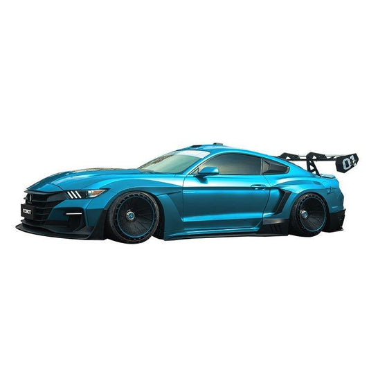 Ford Mustang Ecoboost V6 GT March1 Bullitt S550.1 S550.2 2015 2016 2017 2018 2019 2020 2021 2022 2023 with Aftermarket Parts - "DAWN & DUSK" Rear Wing & Spoiler Carbon Fiber / FRP from Robot Craftsman