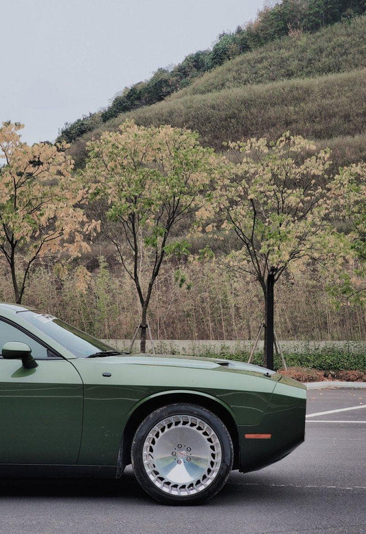 Challenger Demon Redeye Hellcat T/A Scat Pack 392 SRT R/T SXT SE 2008 2009 2010 2011 2012 2013 2014 2015 2016 2017 2018 2019 2020 2021 2022 2023 with Aftermarket Parts - "CHOPPER" Front Bumper Carbon Fiber / FRP from Robot Craftsman