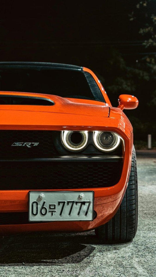 Challenger Demon Redeye Hellcat T/A Scat Pack 392 SRT R/T SXT SE 2008 2009 2010 2011 2012 2013 2014 2015 2016 2017 2018 2019 2020 2021 2022 2023 with Aftermarket Parts - "CHOPPER" Front Bumper Carbon Fiber / FRP from Robot Craftsman