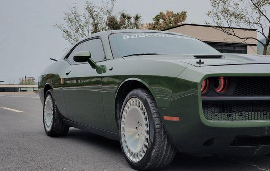 Challenger Demon Redeye Hellcat T/A Scat Pack 392 SRT R/T SXT SE 2008 2009 2010 2011 2012 2013 2014 2015 2016 2017 2018 2019 2020 2021 2022 2023 with Aftermarket Parts - "CHOPPER" Front Bumper Carbon Fiber / FRP from Robot Craftsman